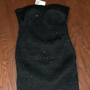 Forever 21 little black sequins dress Large